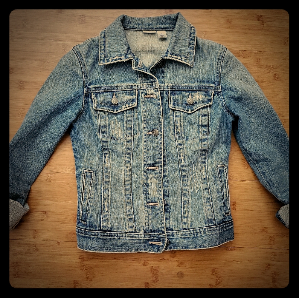 Nordstrom Rubbish Distressed Jean Jacket